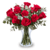 Amour infini : 12 fleurs rouges