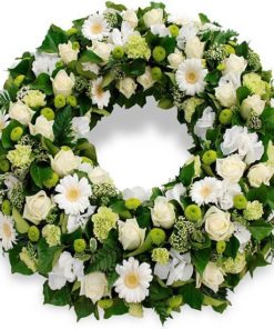 Couronne de fleurs souvenir