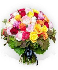 Sunshine Rose Mix 50 Roses Deluxe